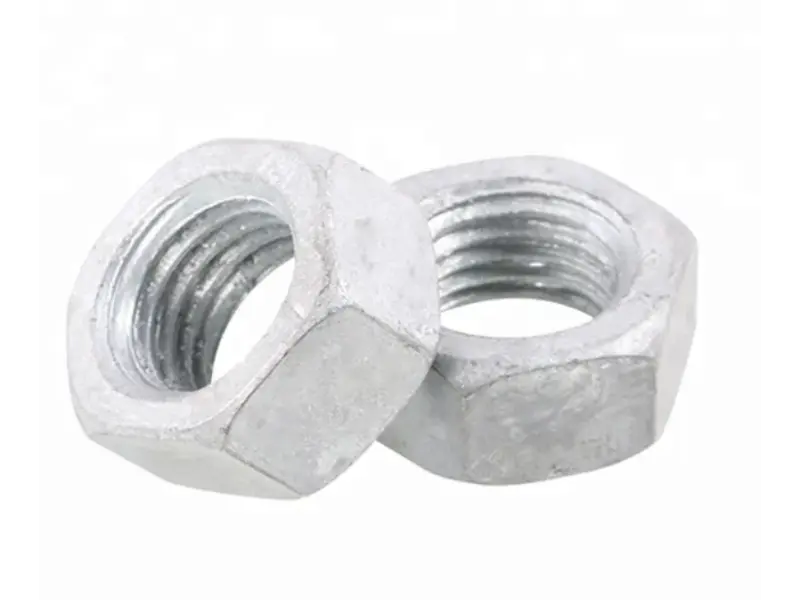Đai ốc lục giác nặng bằng thép carbon nặng ASTM A563: Đai ốc kết cấu phù hợp tiêu chuẩn cho bu lông ASTM A325